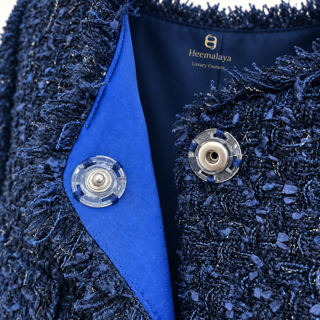 70641 snap fastening close-up with gold Heemalaya inner collar logo