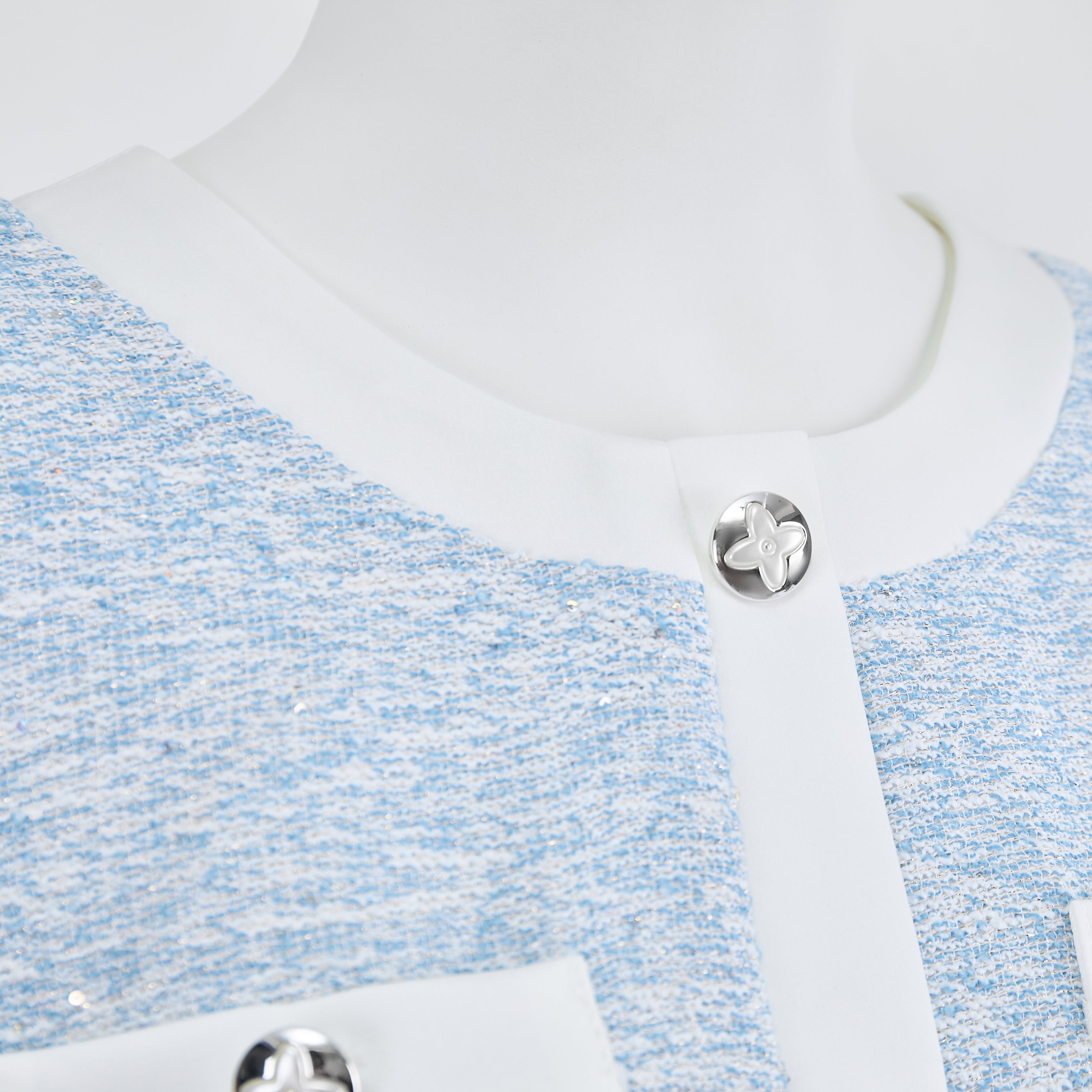 Blue and white dress 70413 - Heemalaya
