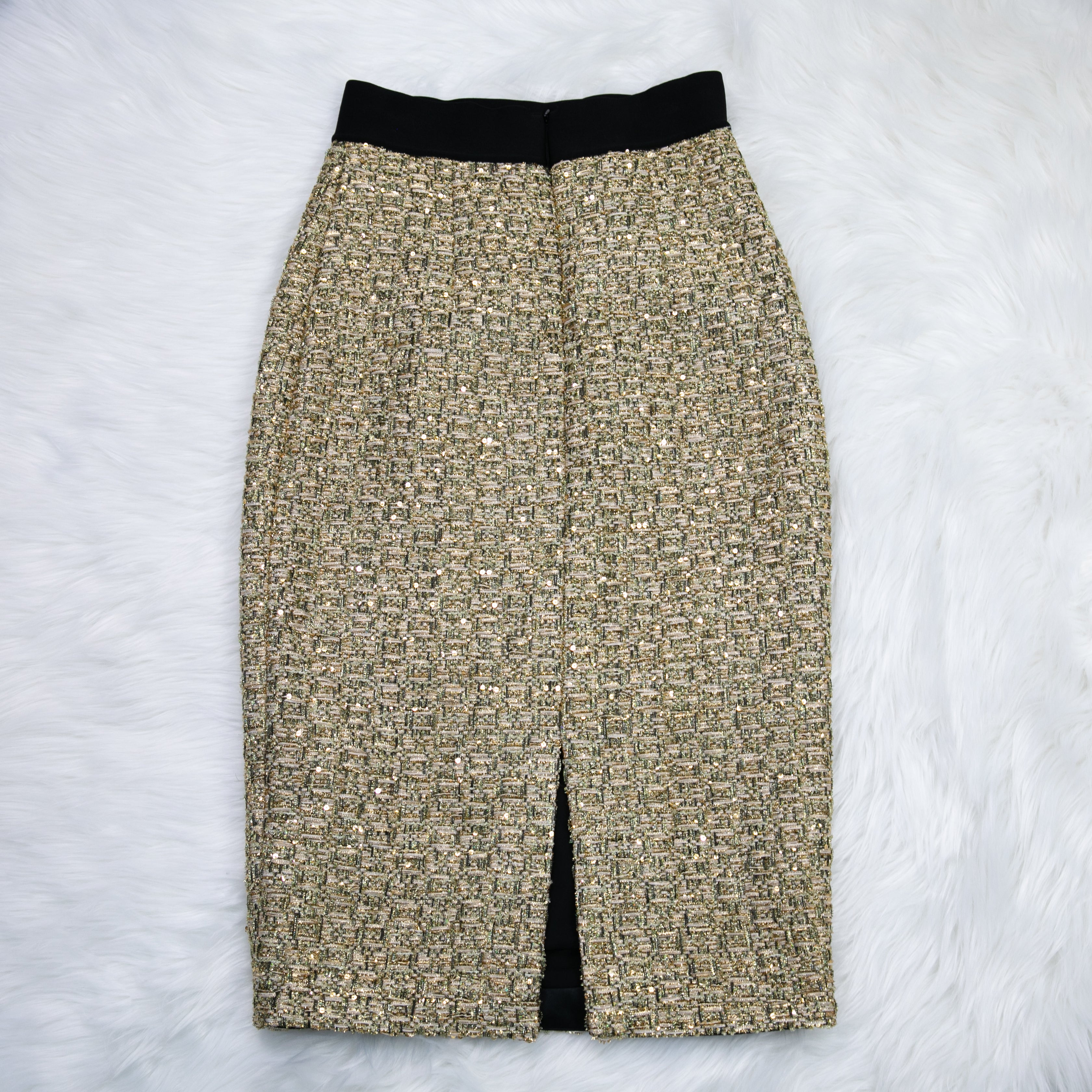 Golden Tweed Skirt 70236 - Heemalaya