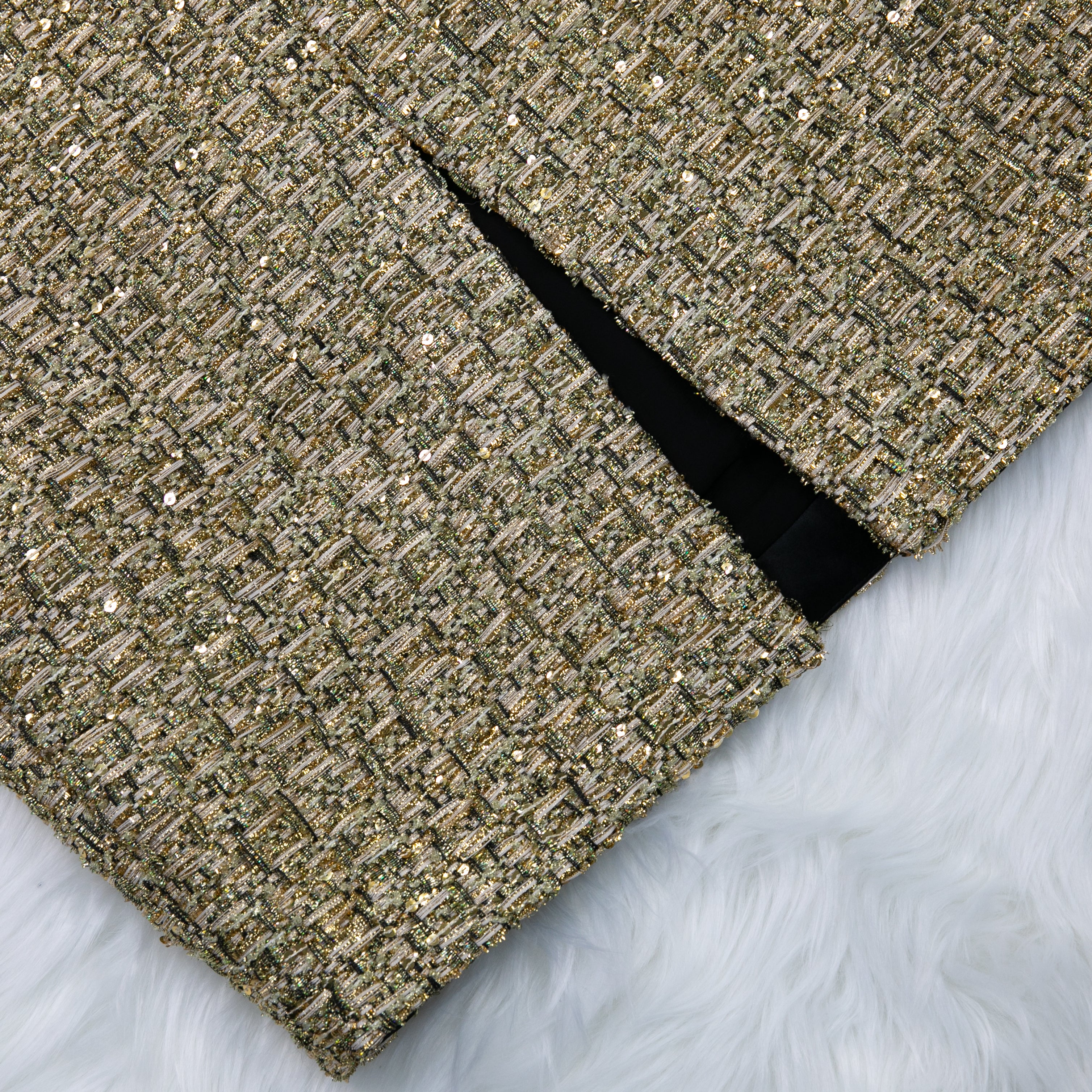 Golden Tweed Skirt 70236 - Heemalaya