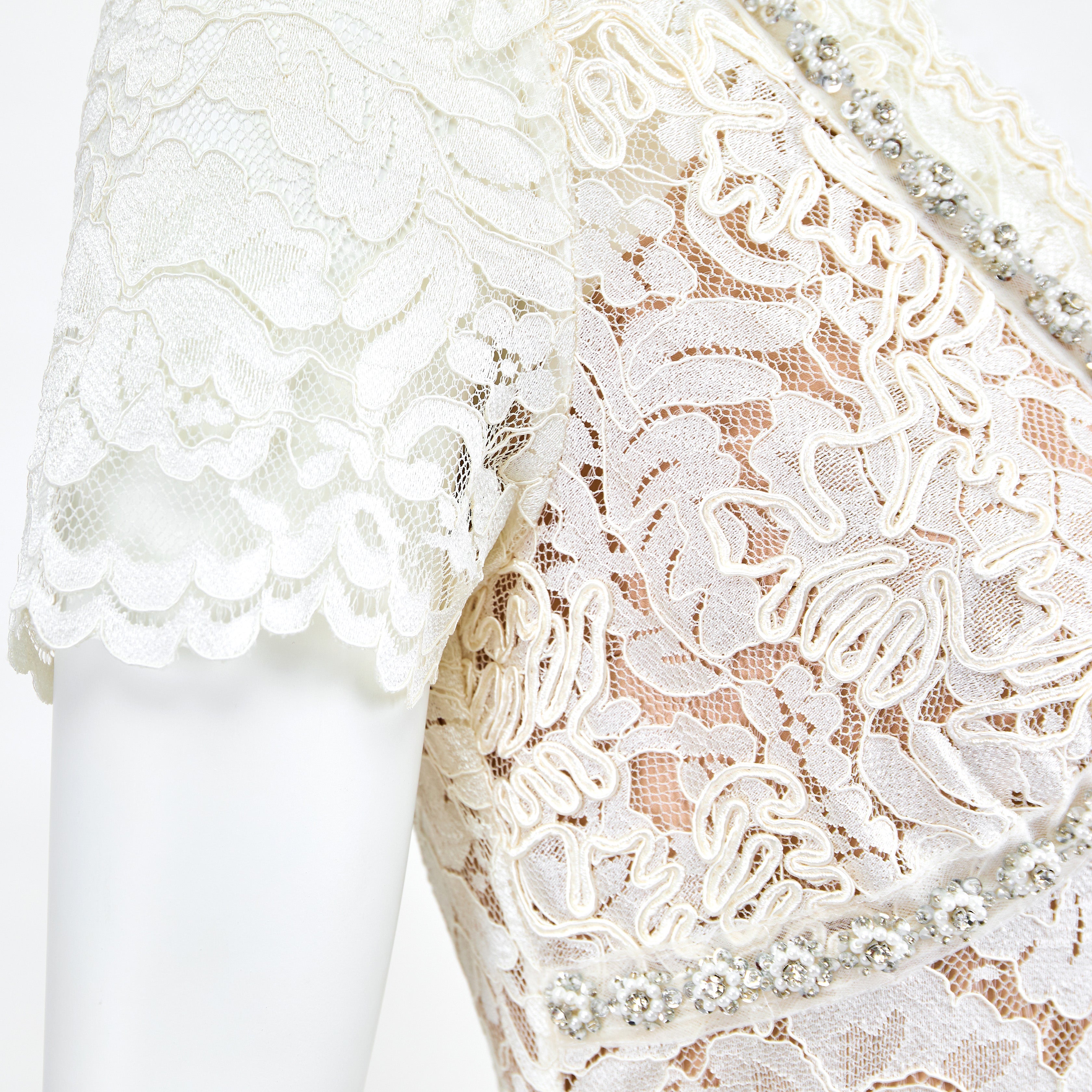White see through lace dress 70279 - Heemalaya