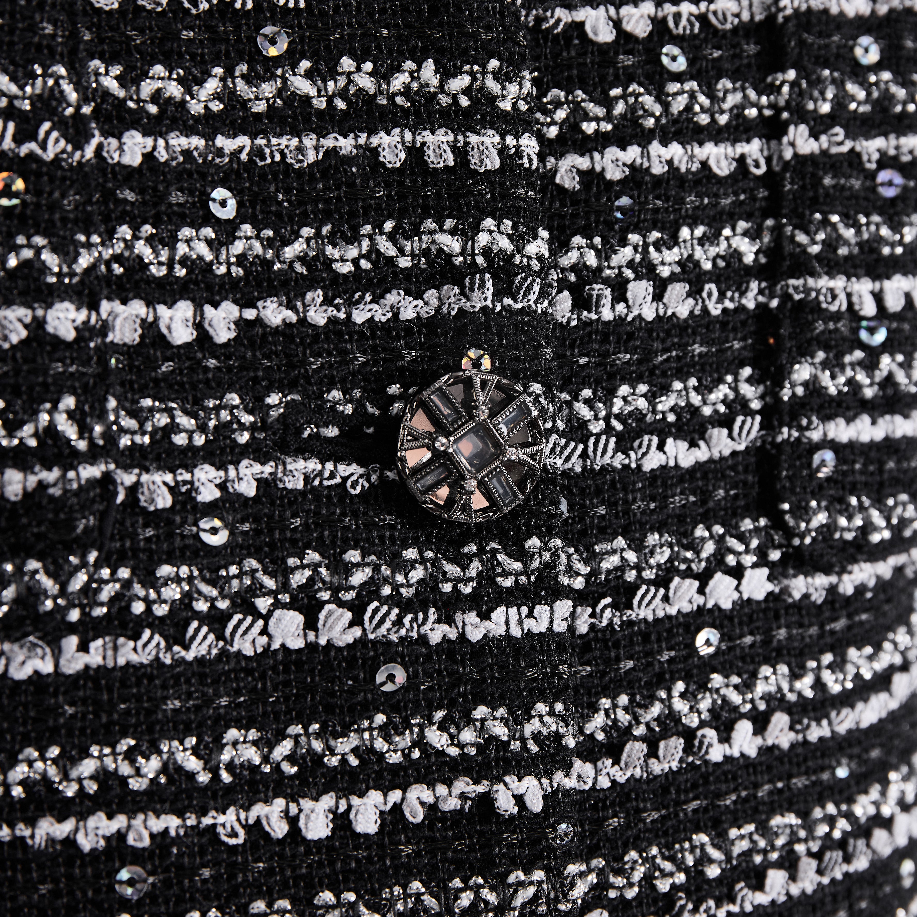 Elegant black sequin dress 70414 - Heemalaya