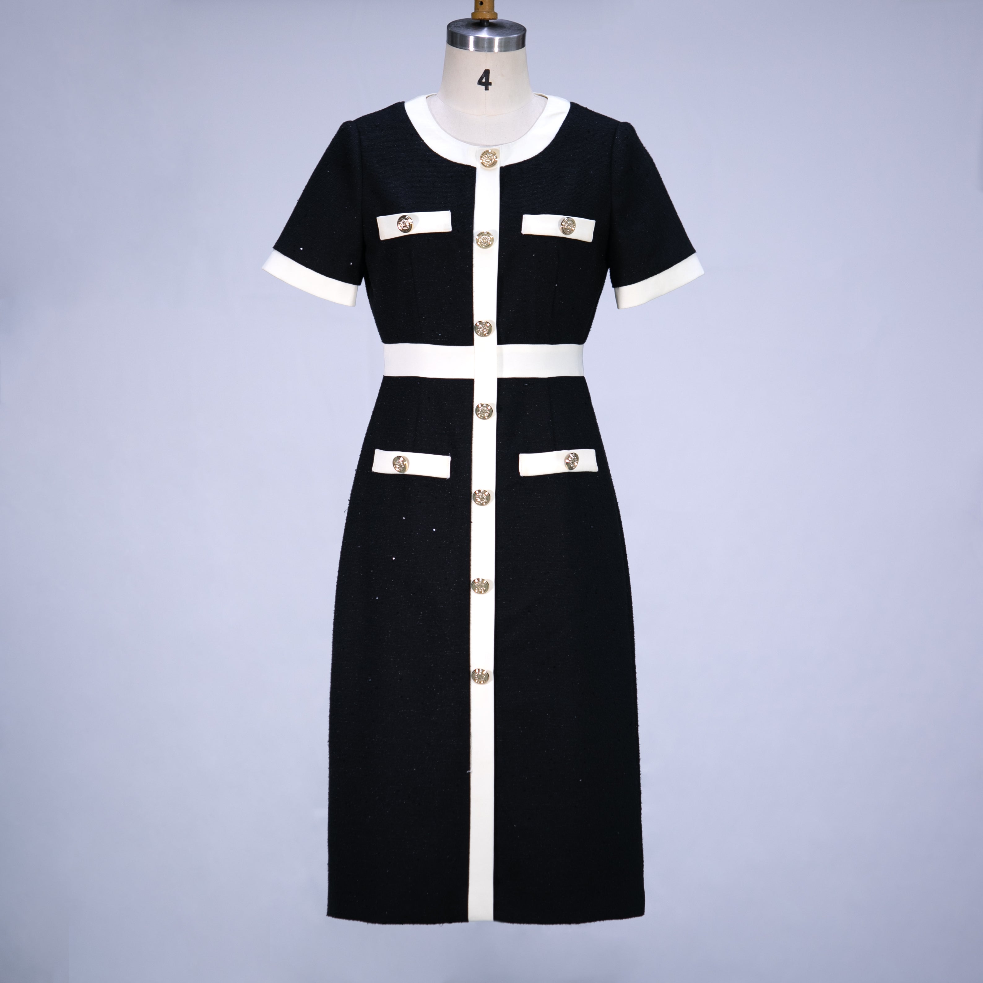 Black and white maxi dress - Heemalaya