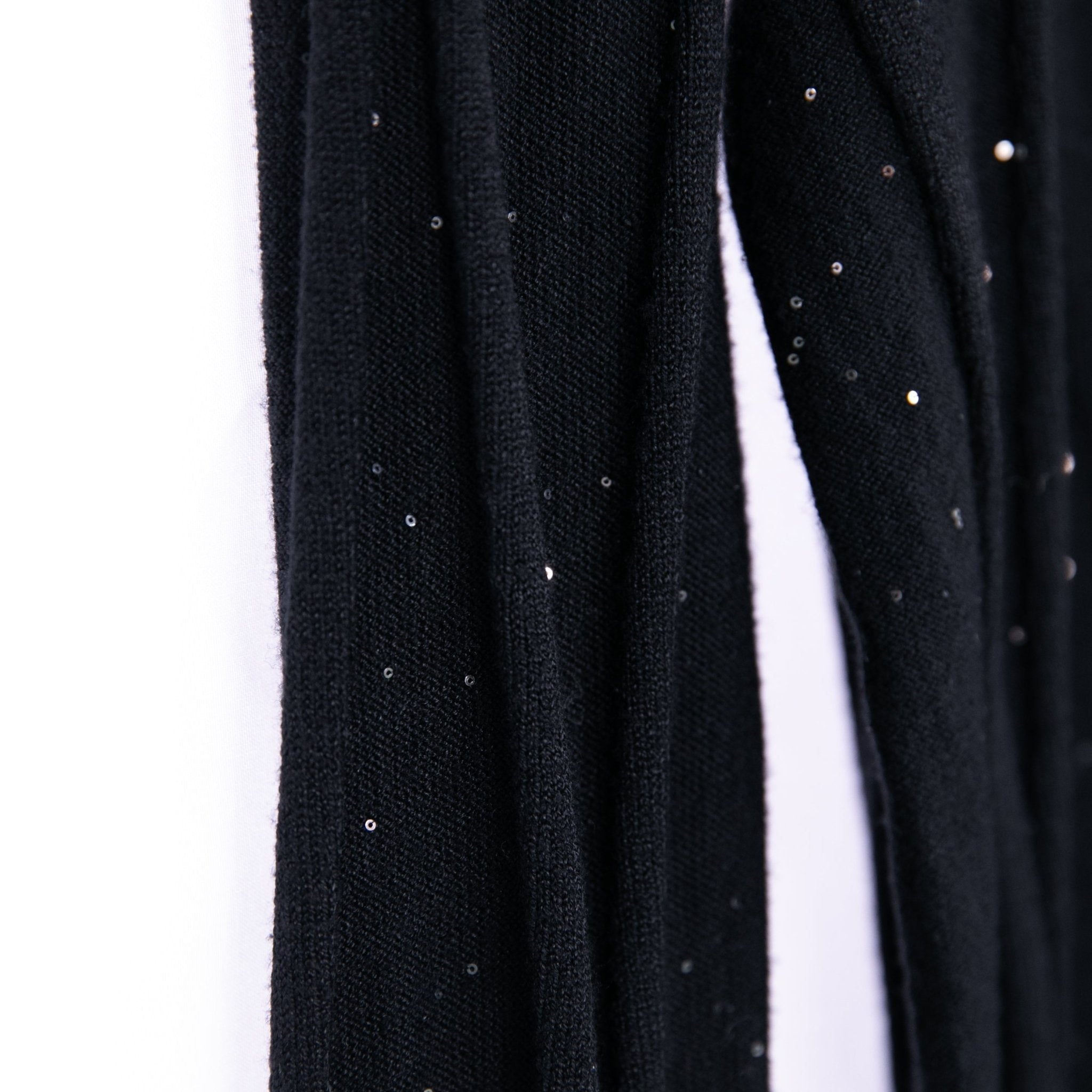 Sequin High Neck Stretchy Sweater 70375 - Heemalaya