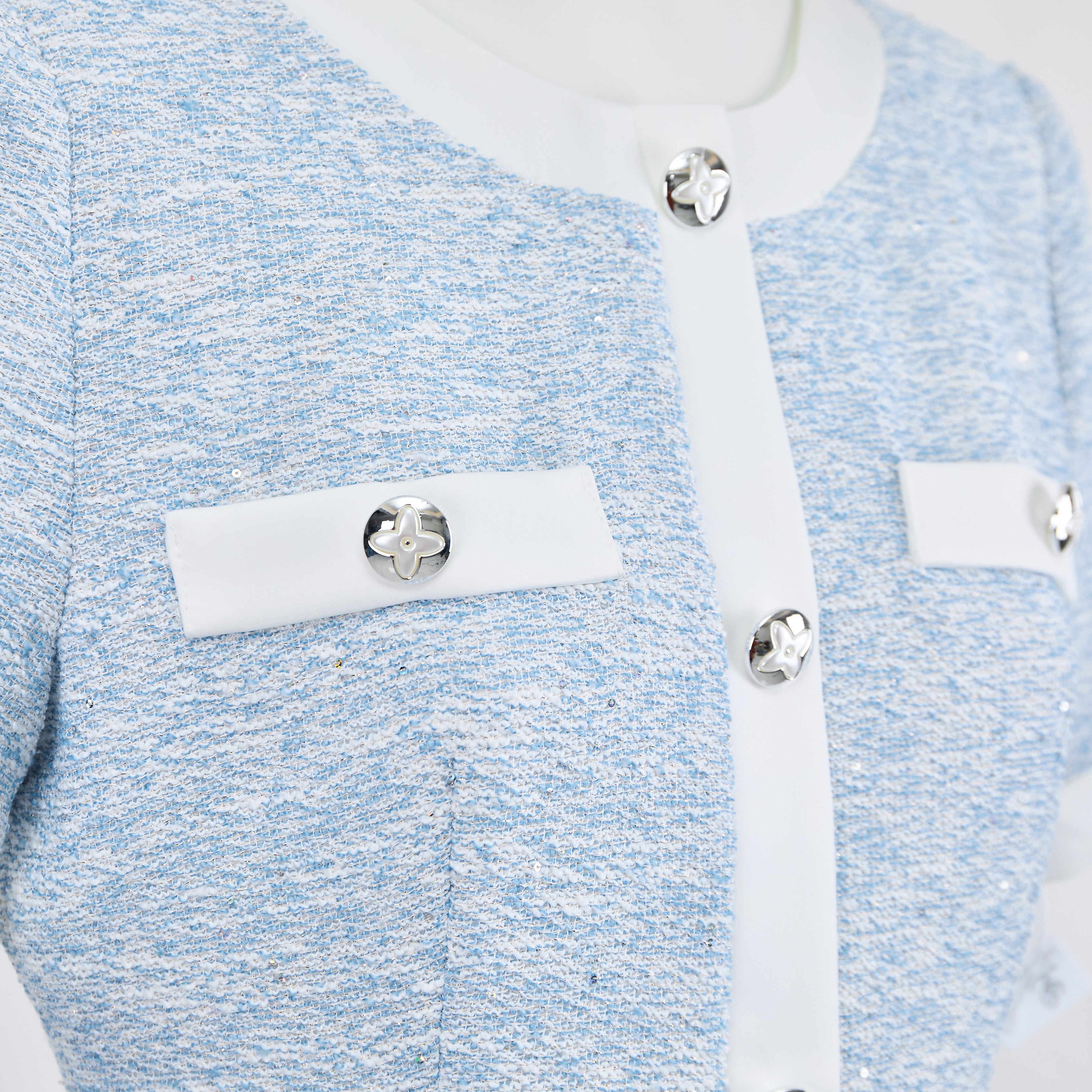 Blue and white dress 70413 - Heemalaya
