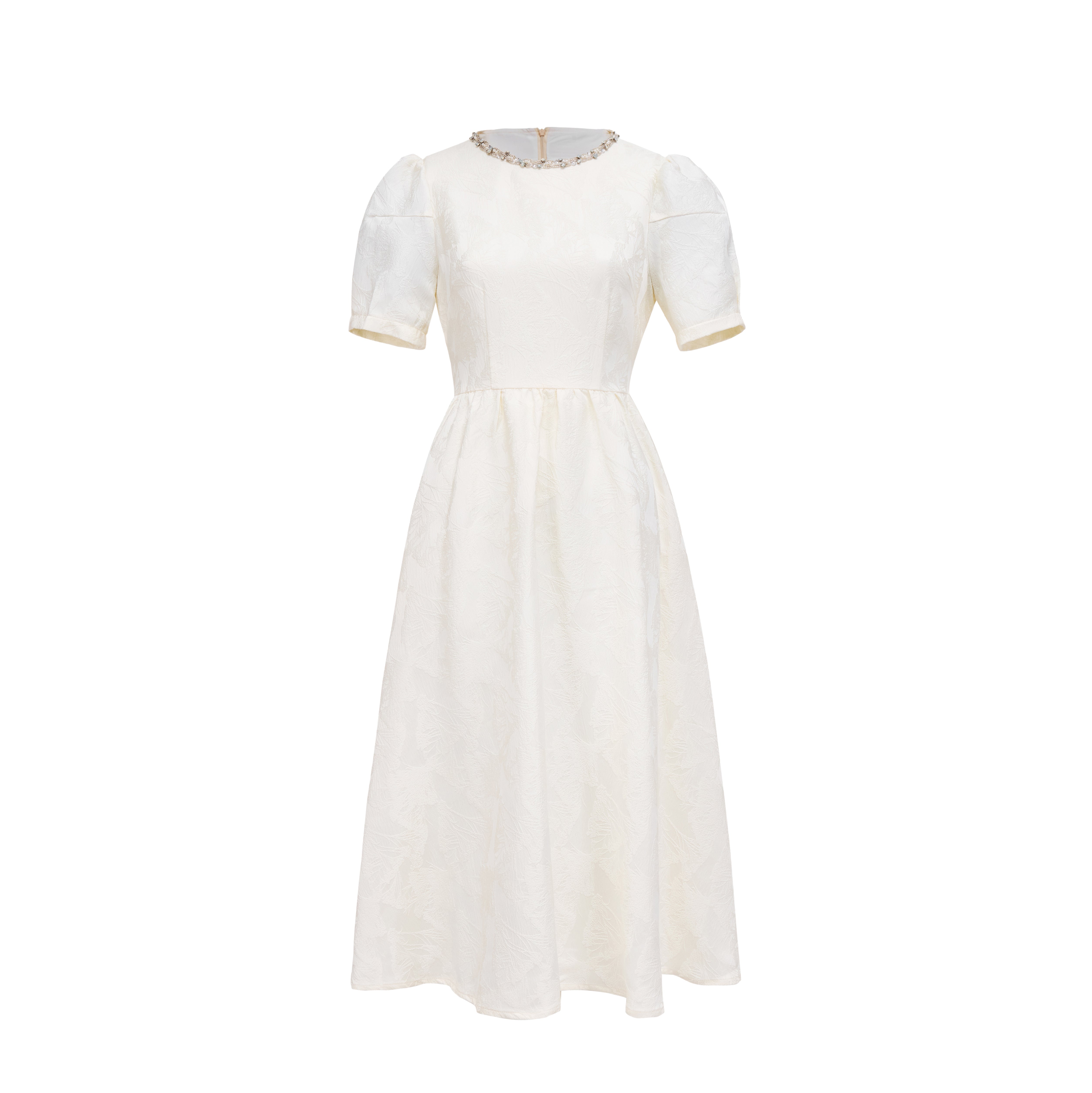 Beige long dress 30864 - Heemalaya