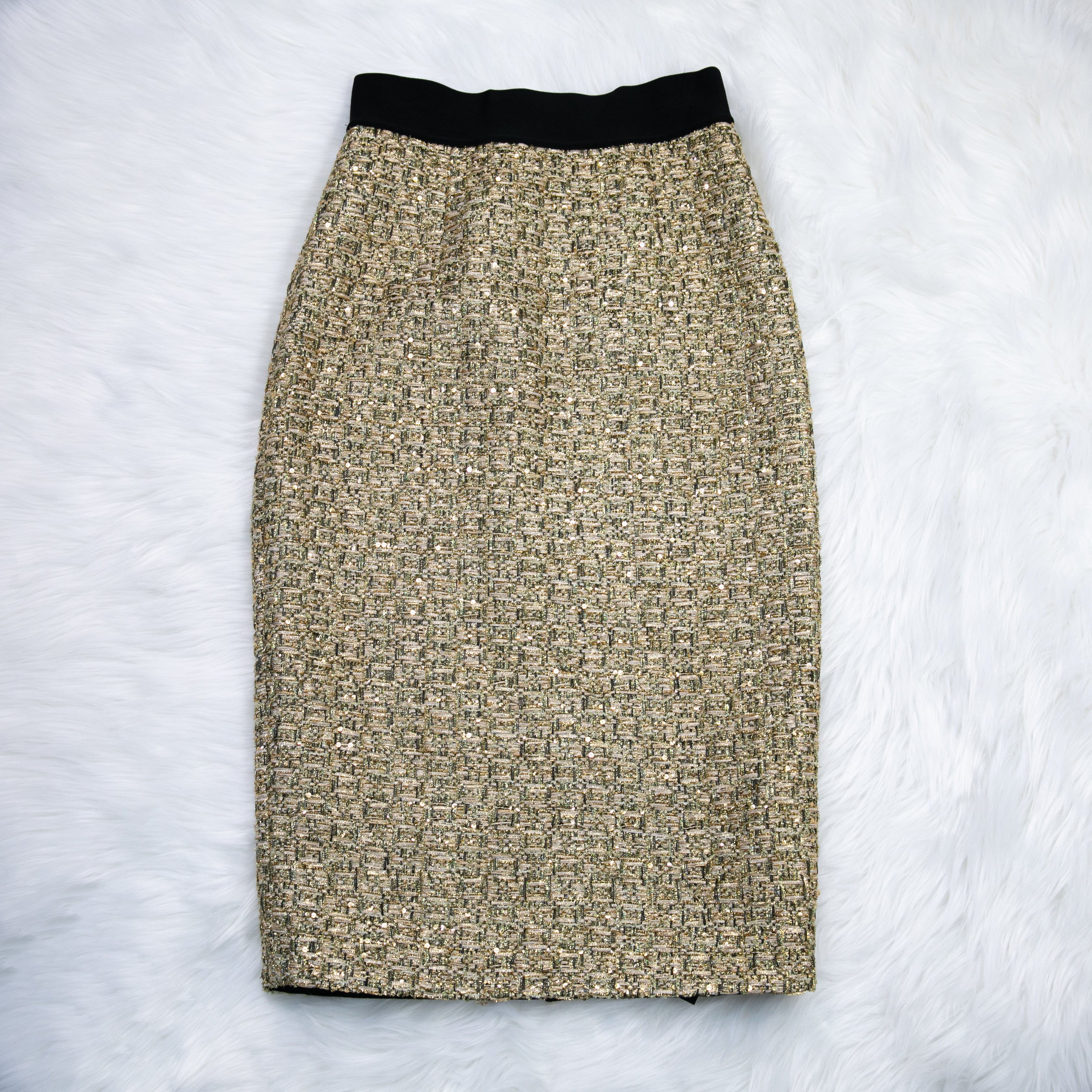 Golden Tweed Skirt 70236 - Heemalaya
