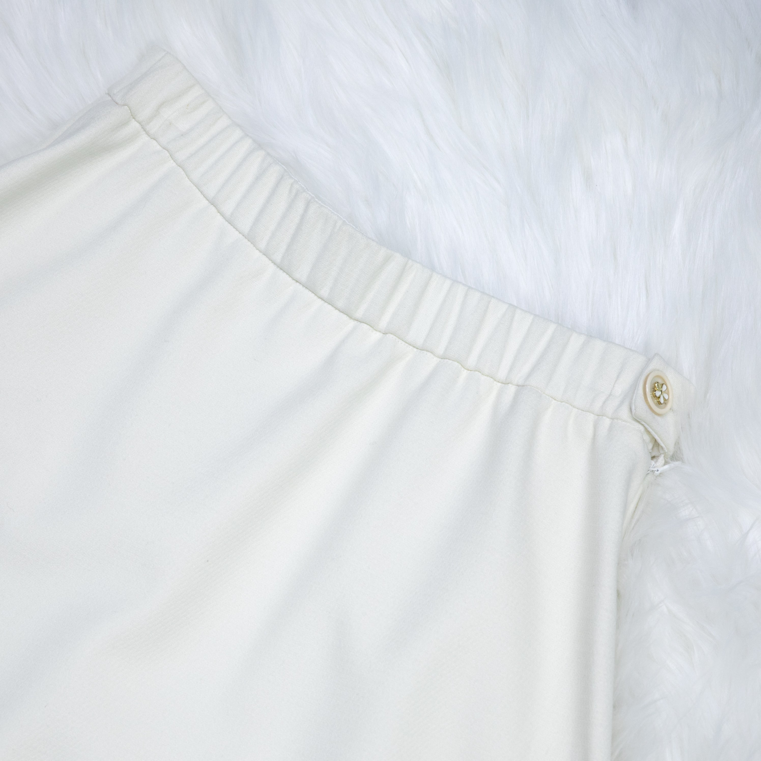 White Flower Tweed Skirt 70136 - Heemalaya