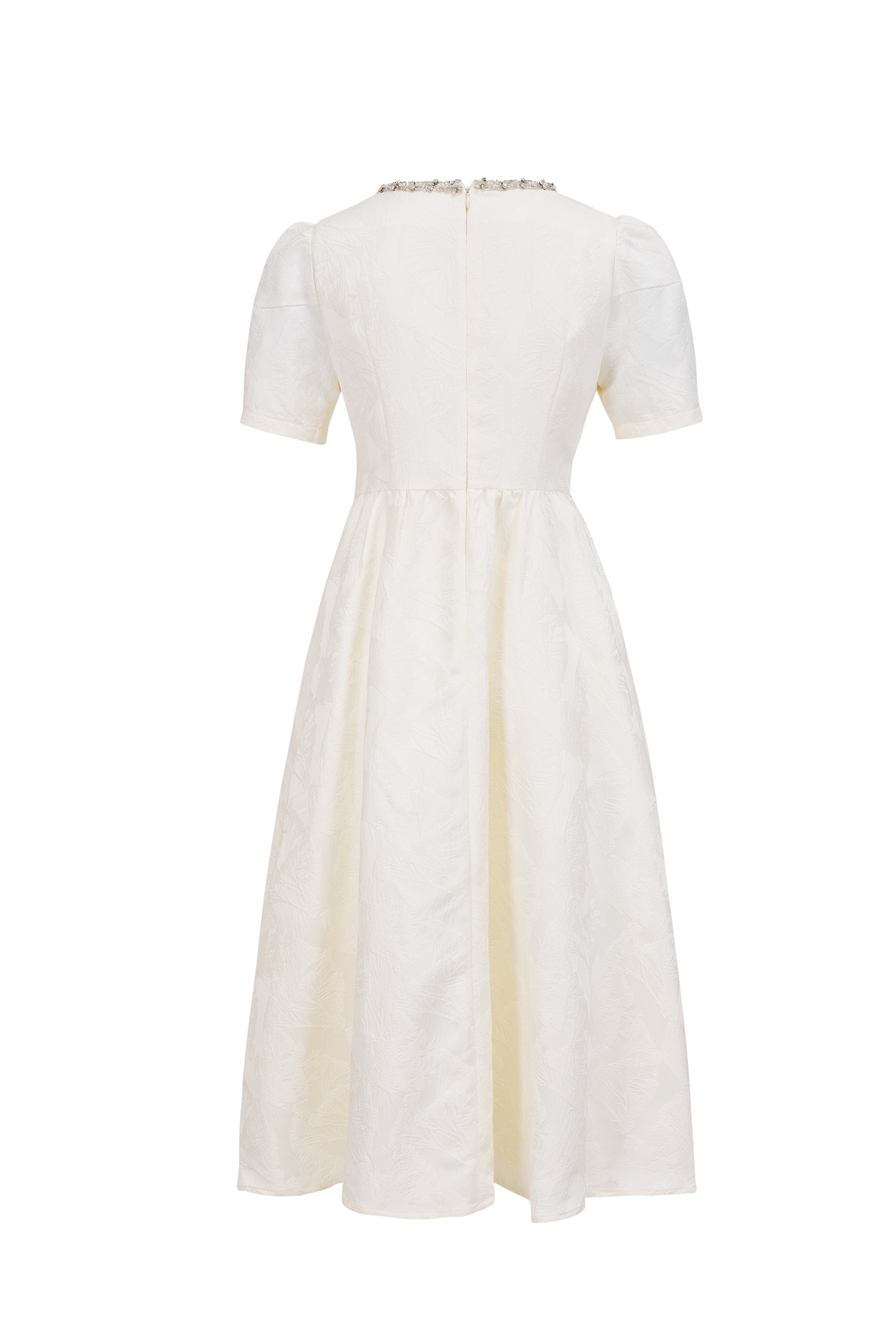 Beige long dress 30864 - Heemalaya