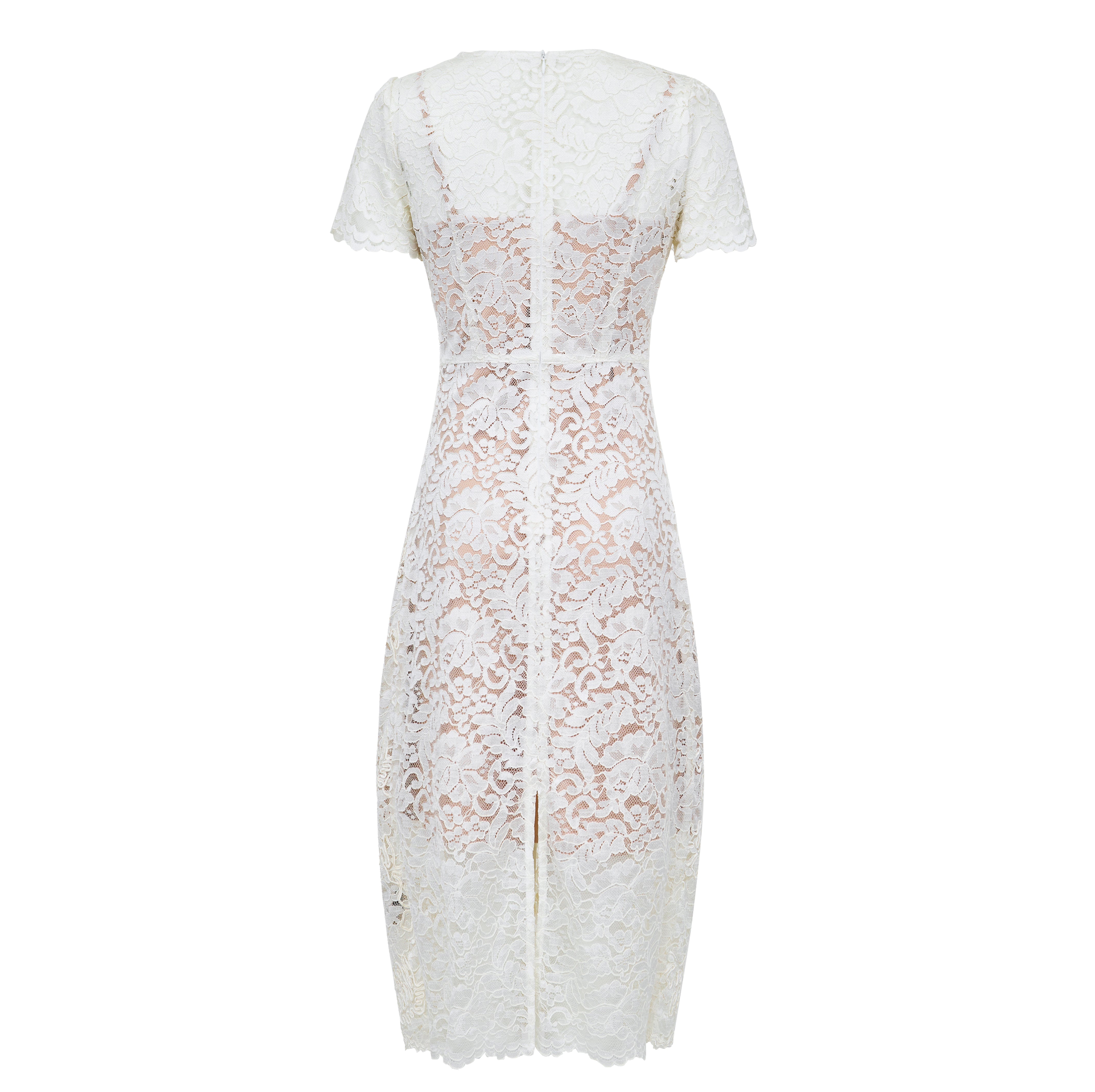 White see through lace dress 70279 - Heemalaya
