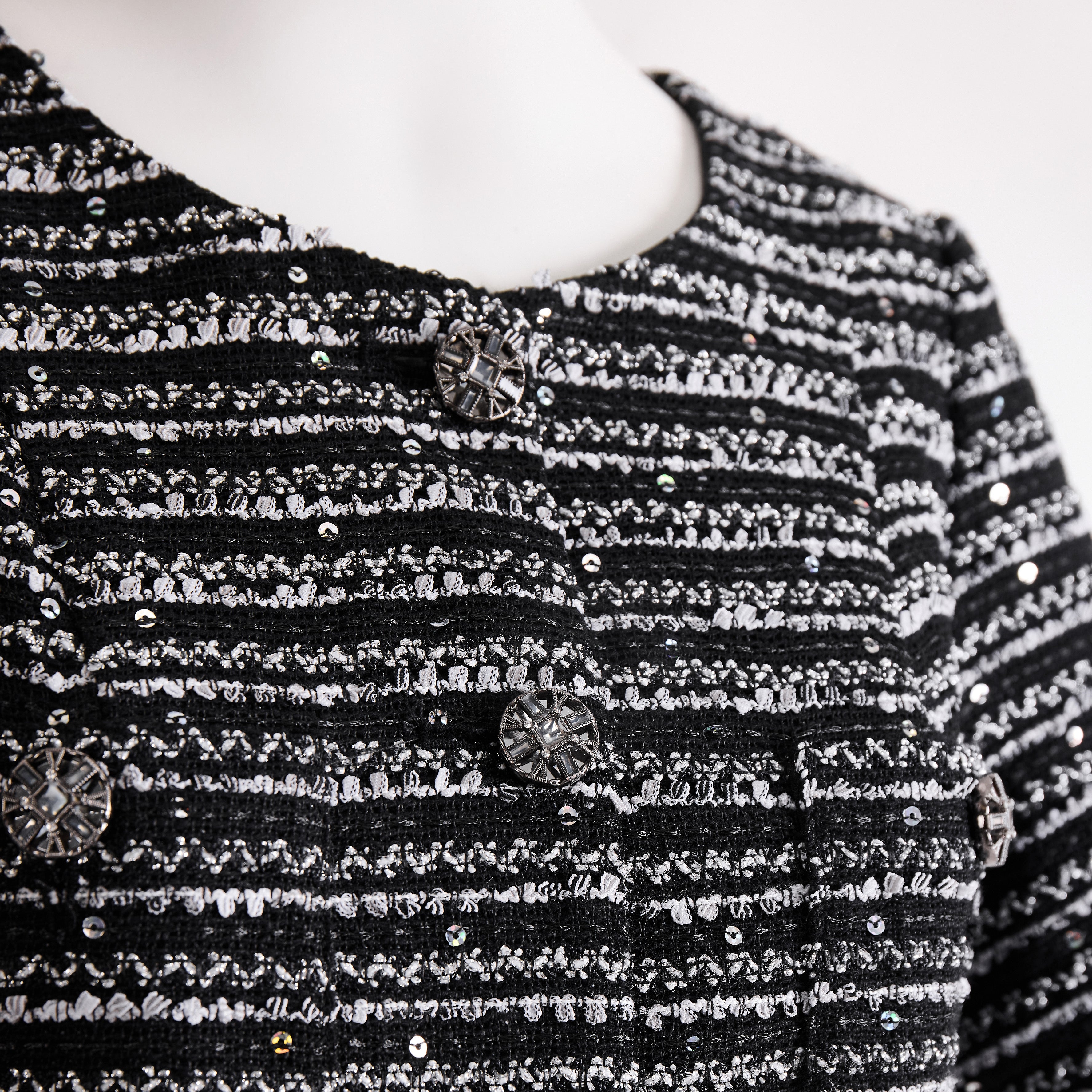 Elegant black sequin dress 70414 - Heemalaya