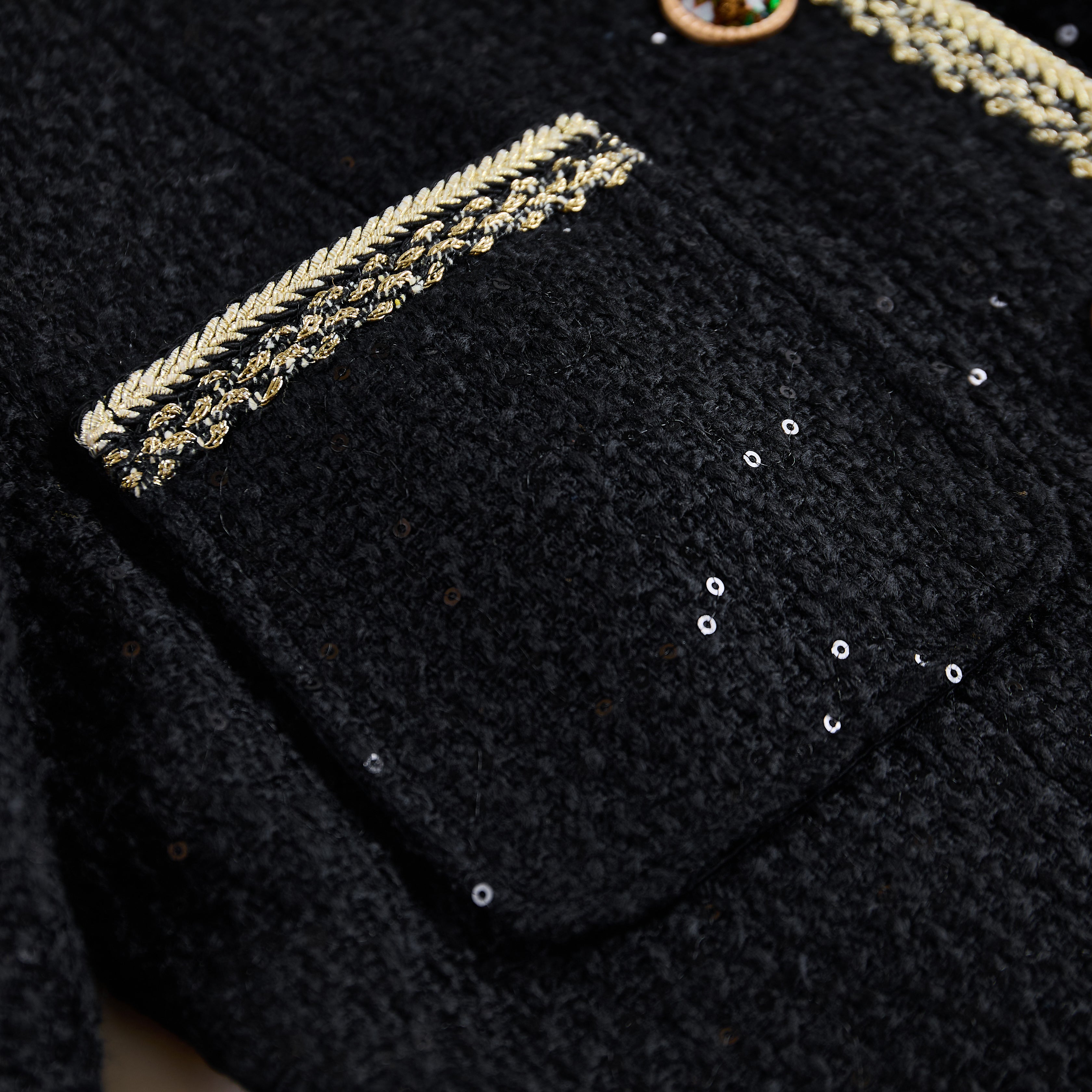 Black sequin jacket 10113 - Heemalaya