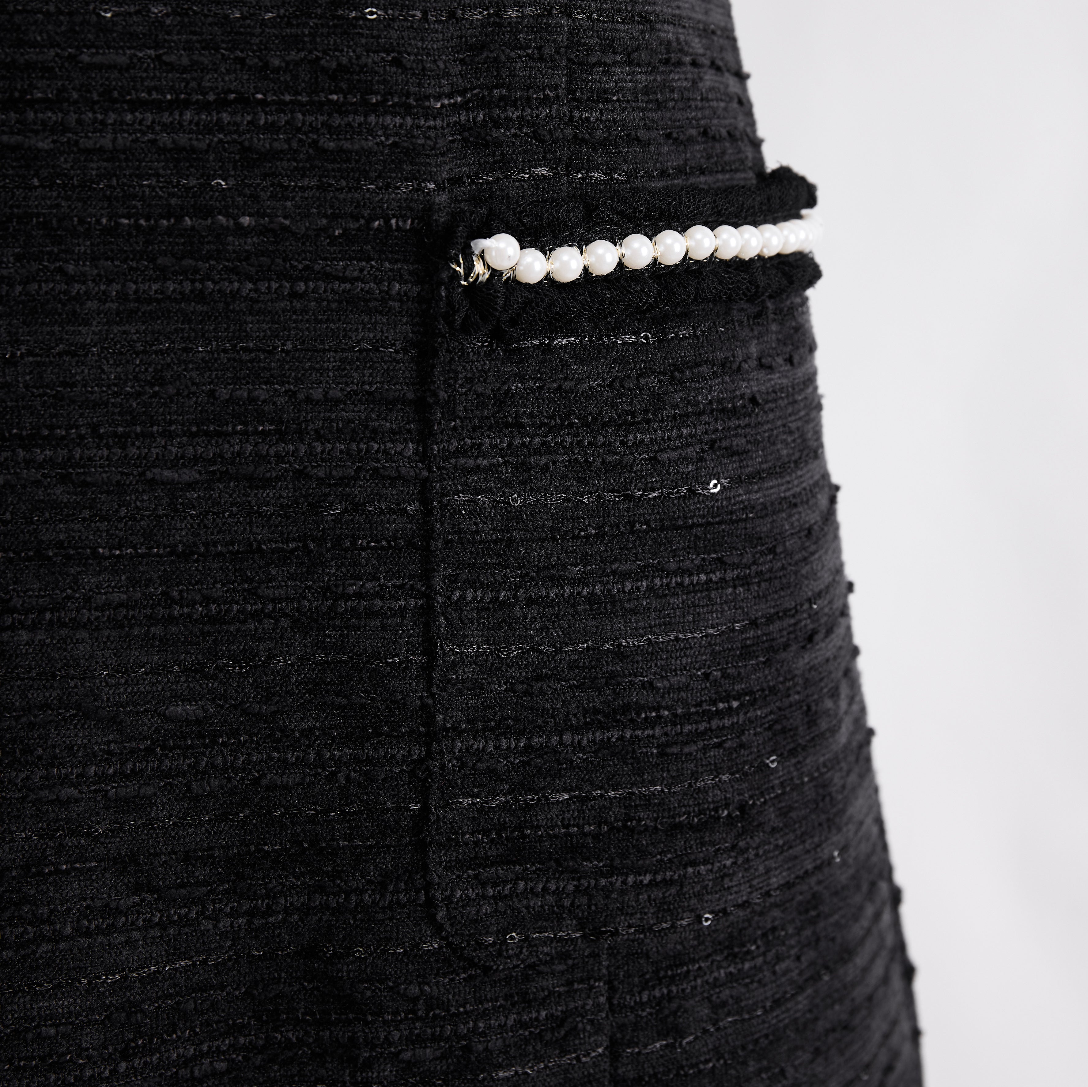 Pearl trims dress - Heemalaya