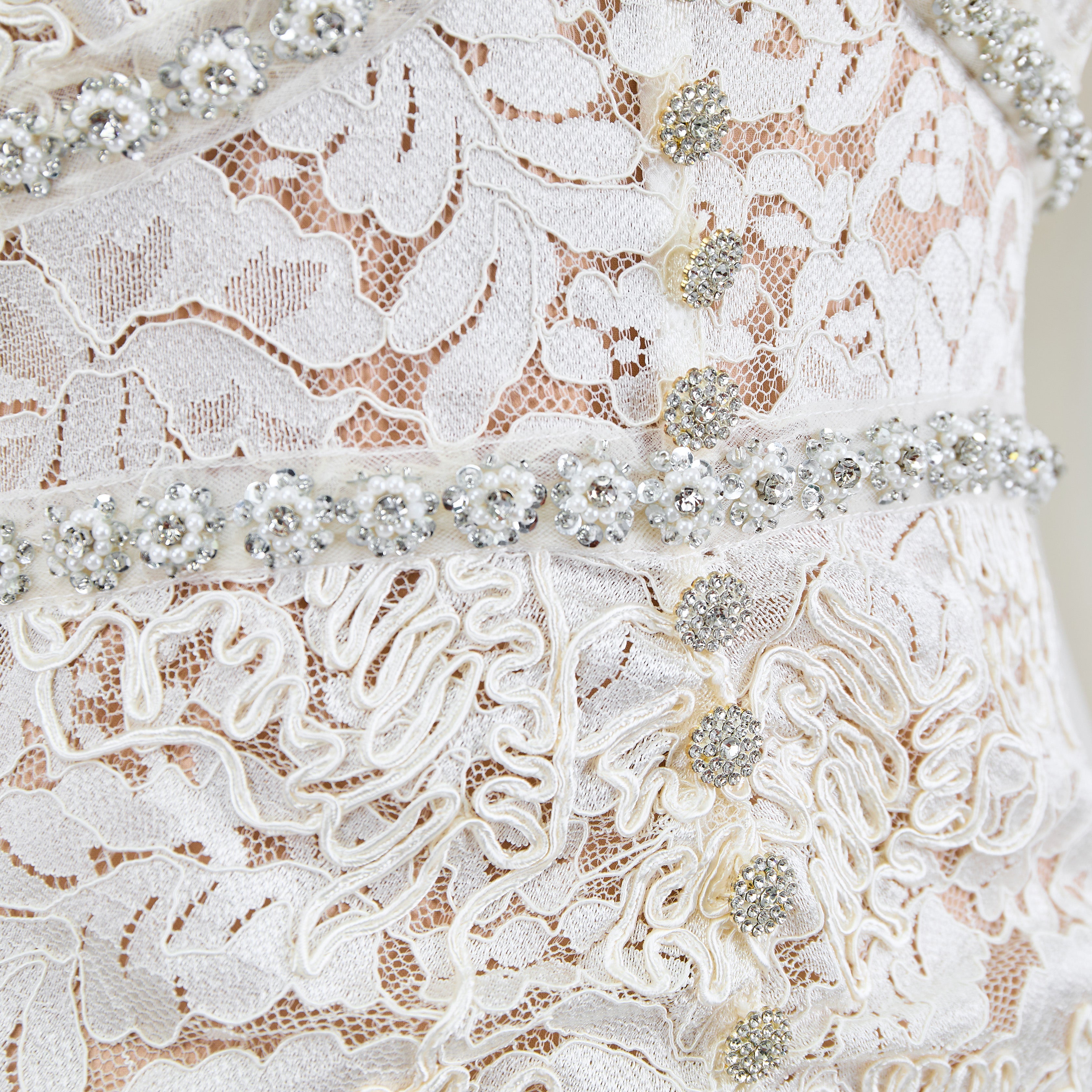 White see through lace dress 70279 - Heemalaya