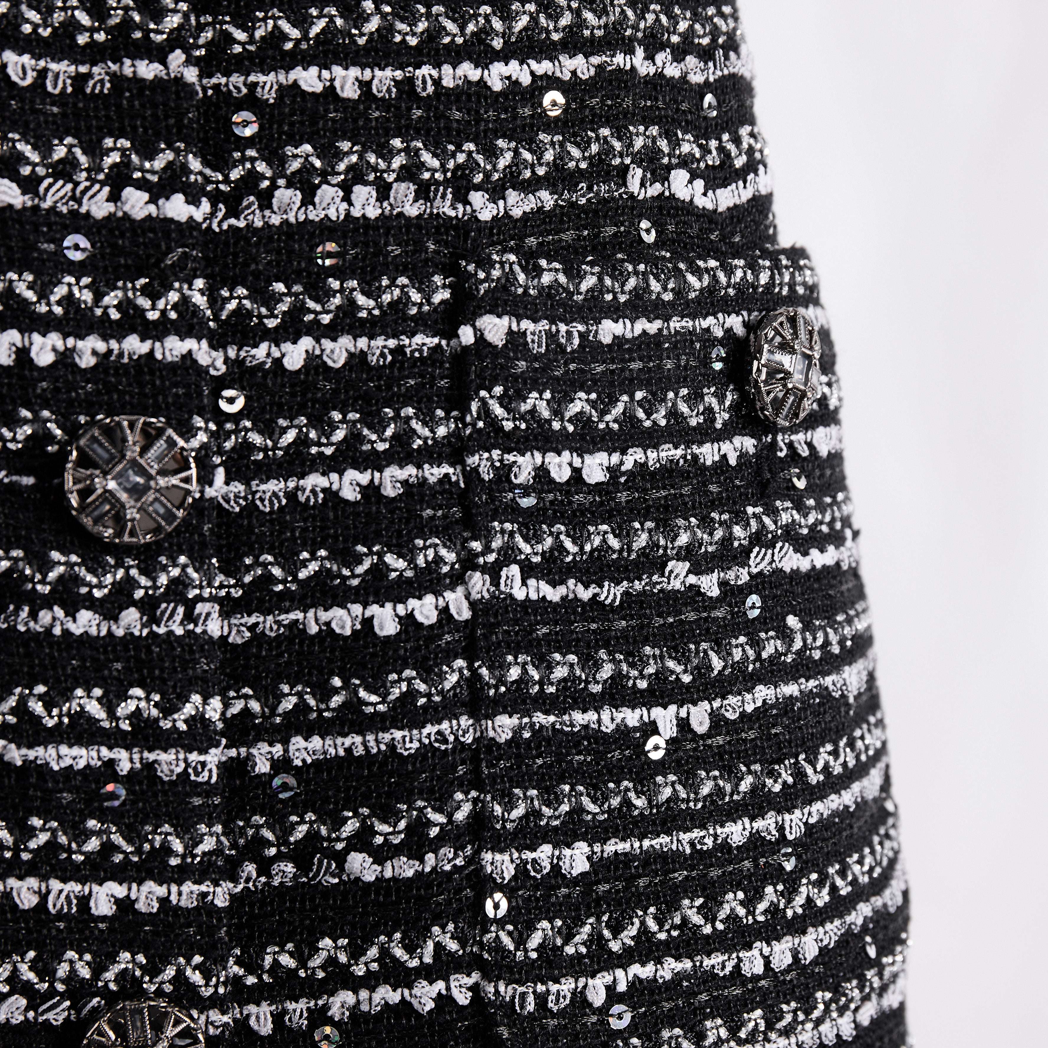 Elegant black sequin dress 70414 - Heemalaya